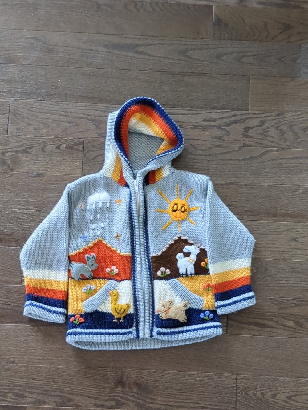 Adorable Gender Neutral Kid's Knit Sweater